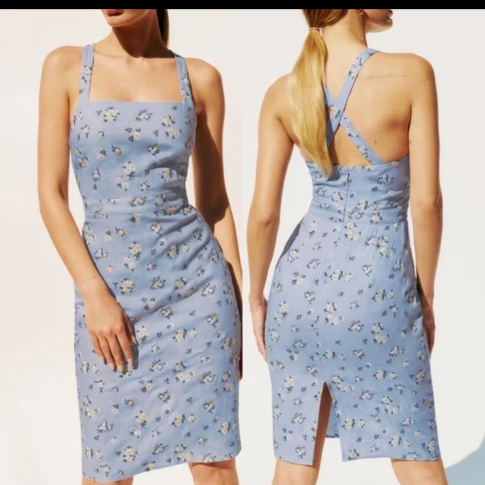 NWT Reformation Ereka Dress- Daisy- Size 6